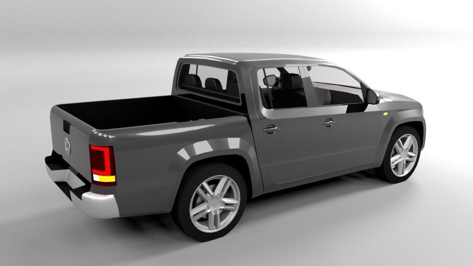 VW VOLKSWAGEN AMAROK LOWPOLY Low-poly 3D model_2