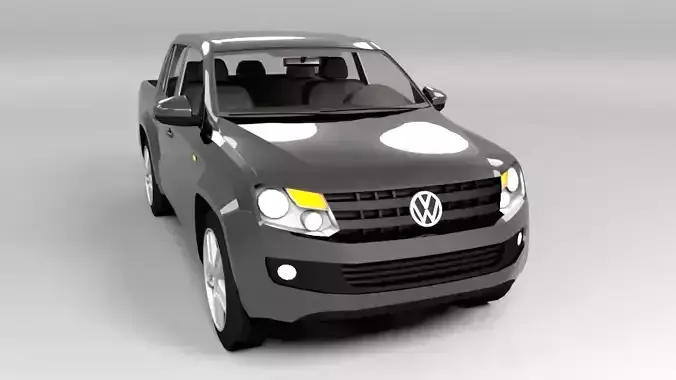 VW VOLKSWAGEN AMAROK LOWPOLY Low-poly 3D model