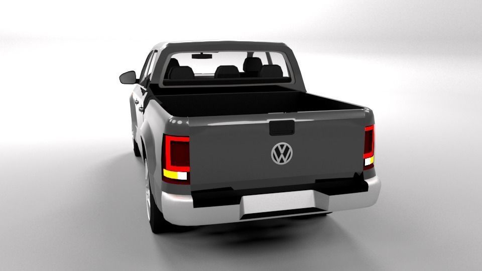 VW VOLKSWAGEN AMAROK LOWPOLY Low-poly 3D model_4