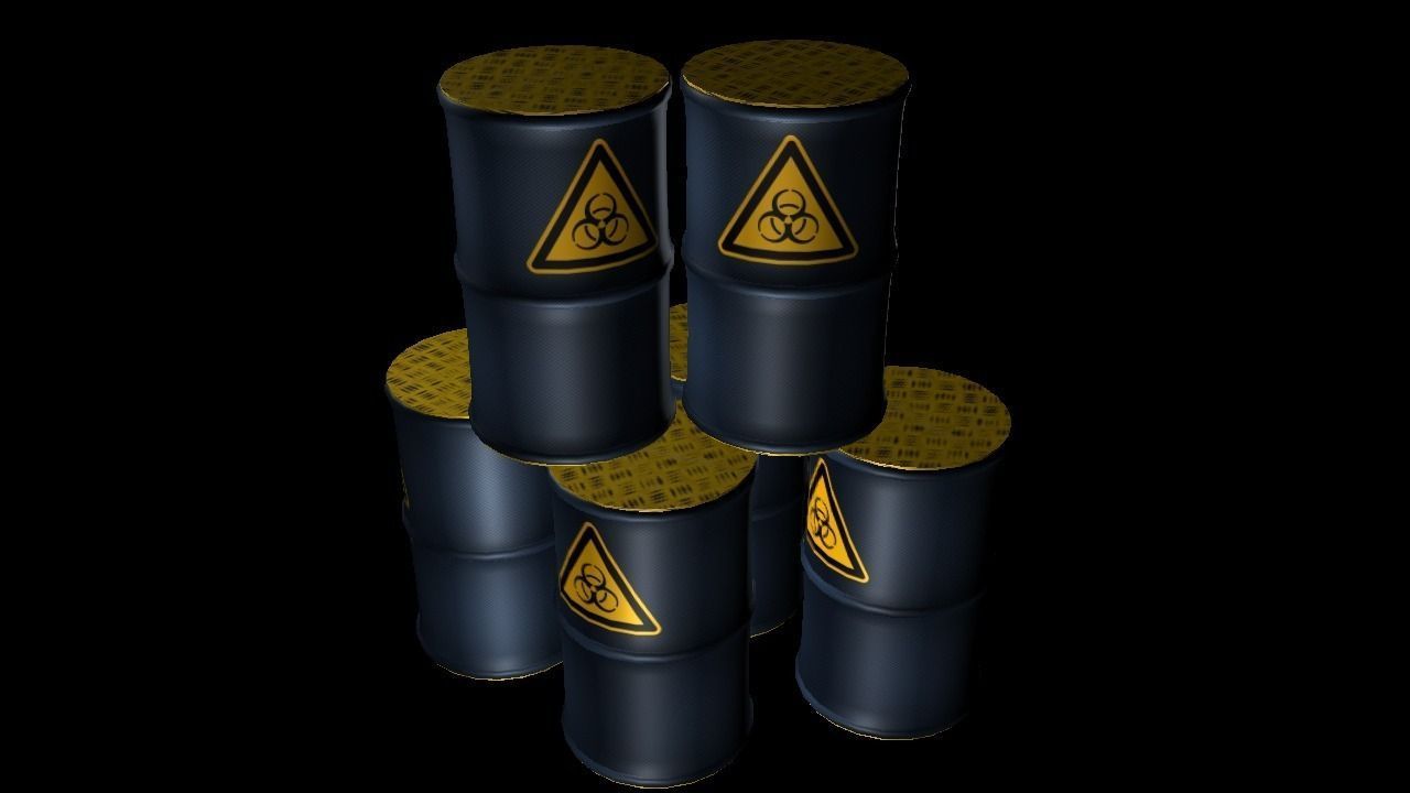 Biohazard Metal Barrel