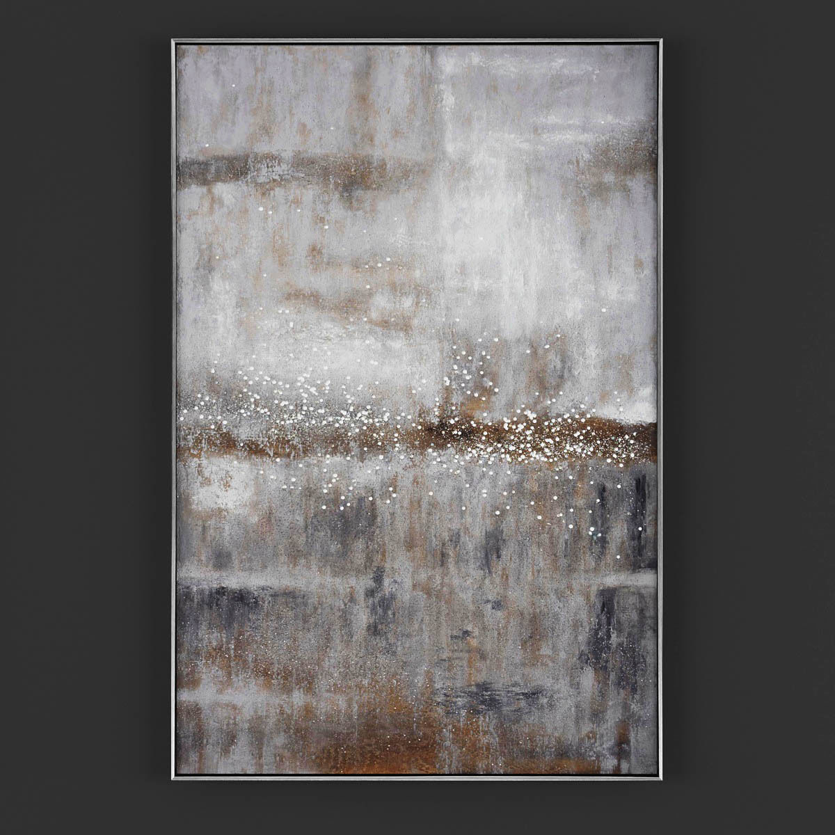 Pictures4 abstract painting - person Low-poly 3D model_2