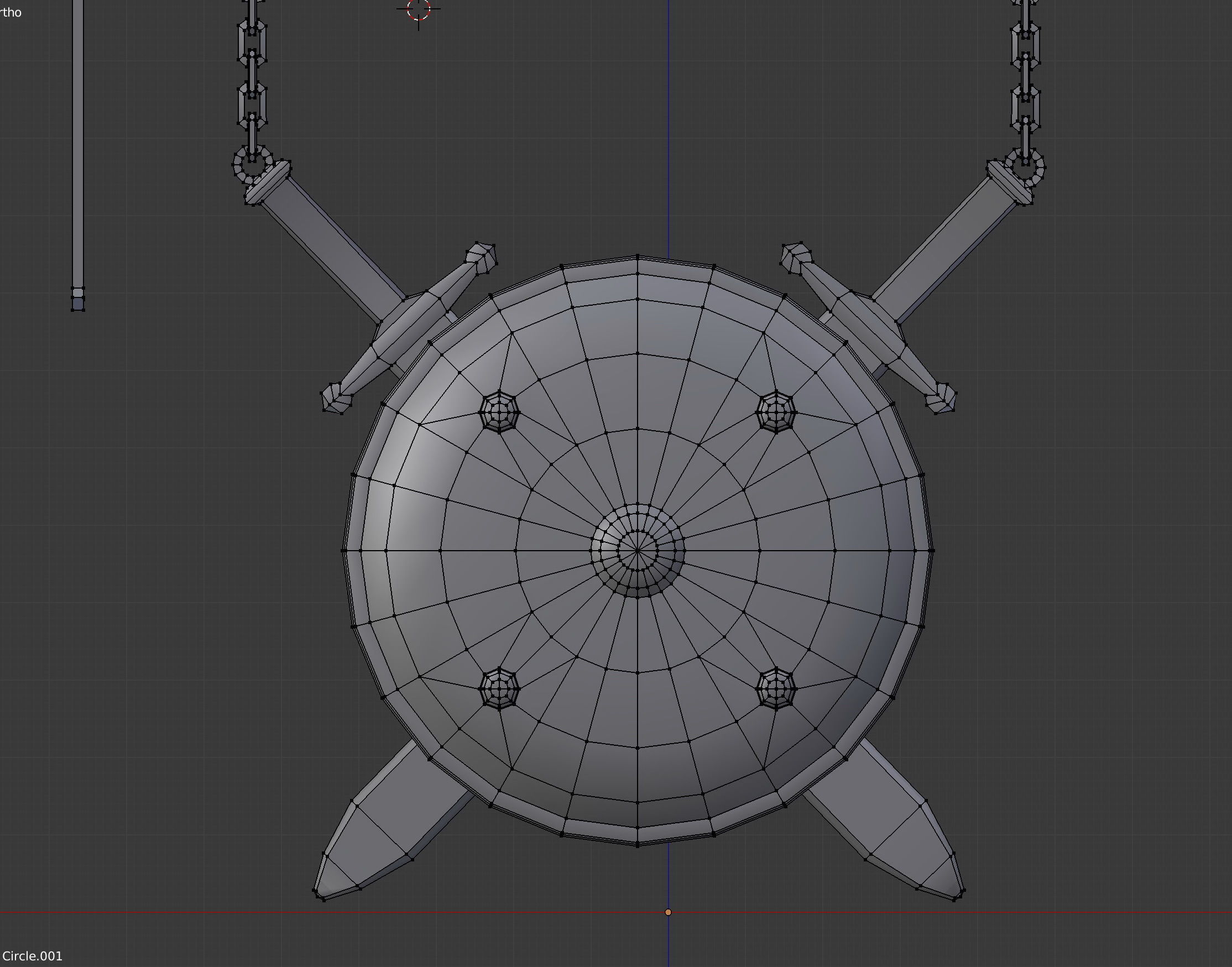 Armorer Sign Low-poly 3D model_16