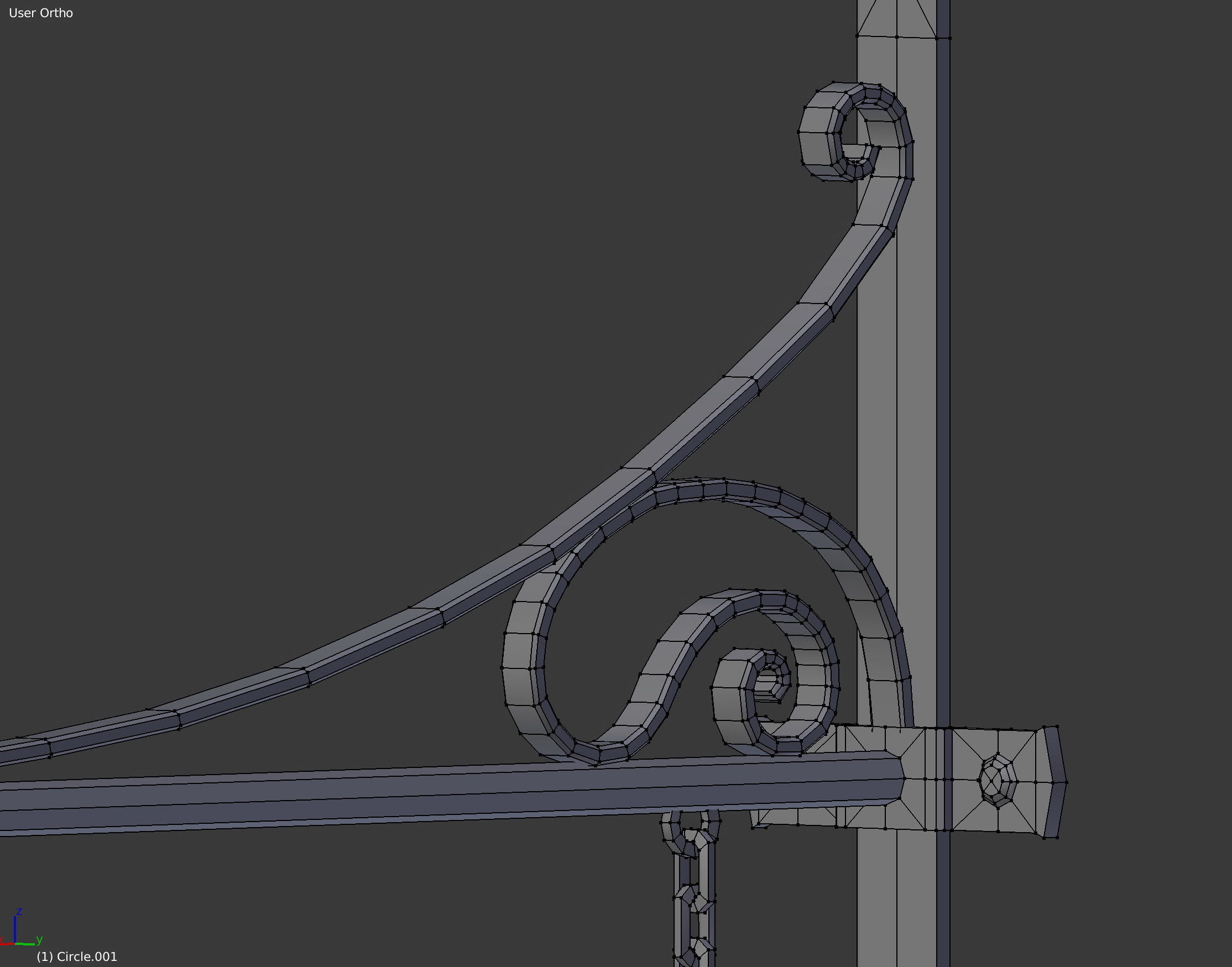 Armorer Sign Low-poly 3D model_17