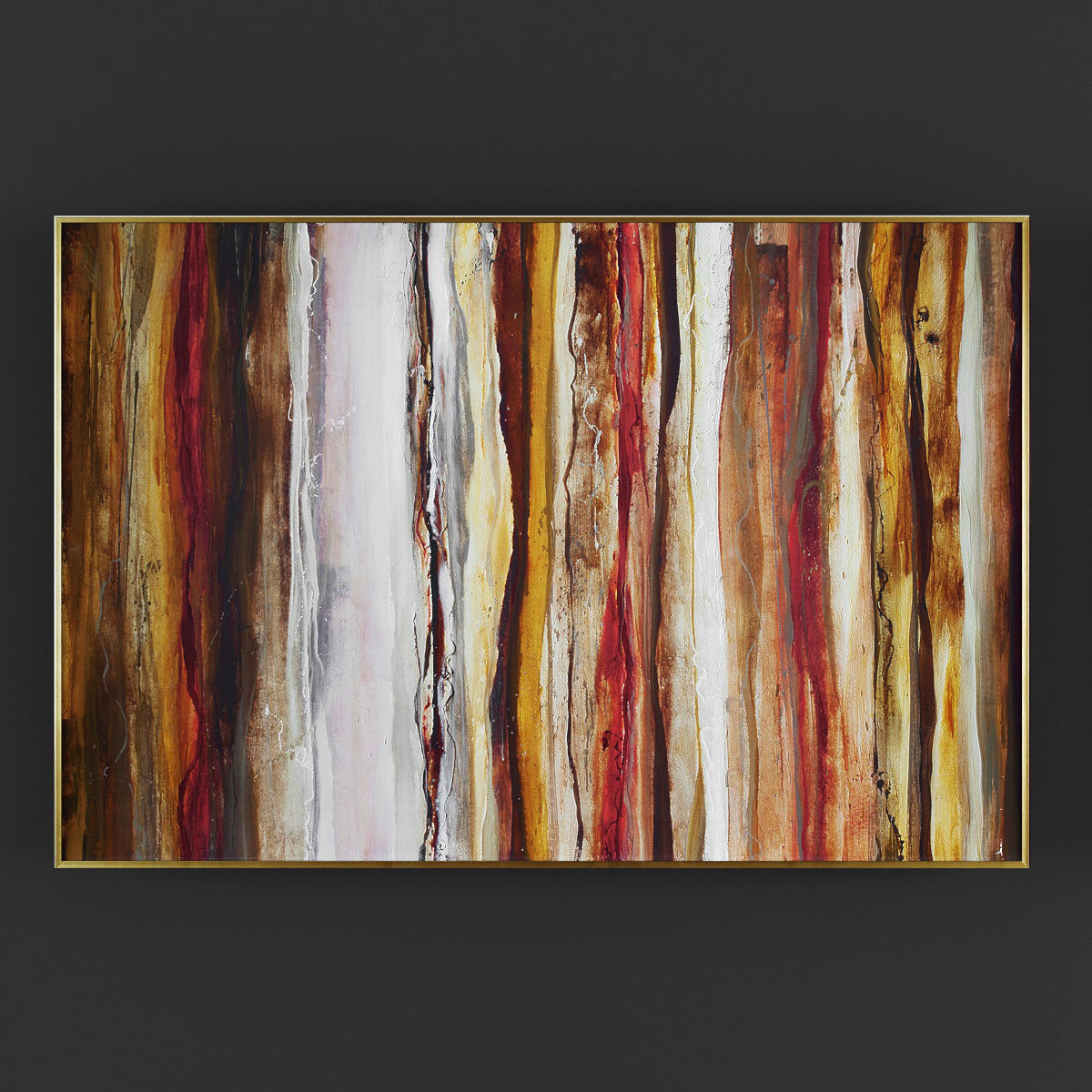 Pictures10 abstract painting Low-poly 3D model_1