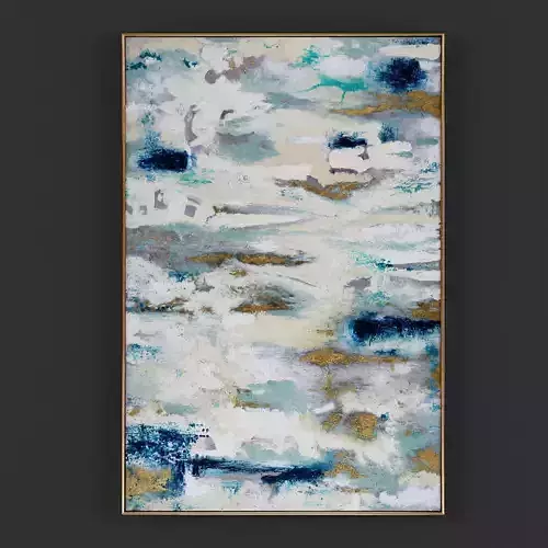 Pictures12 abstract painting Low-poly 3D model