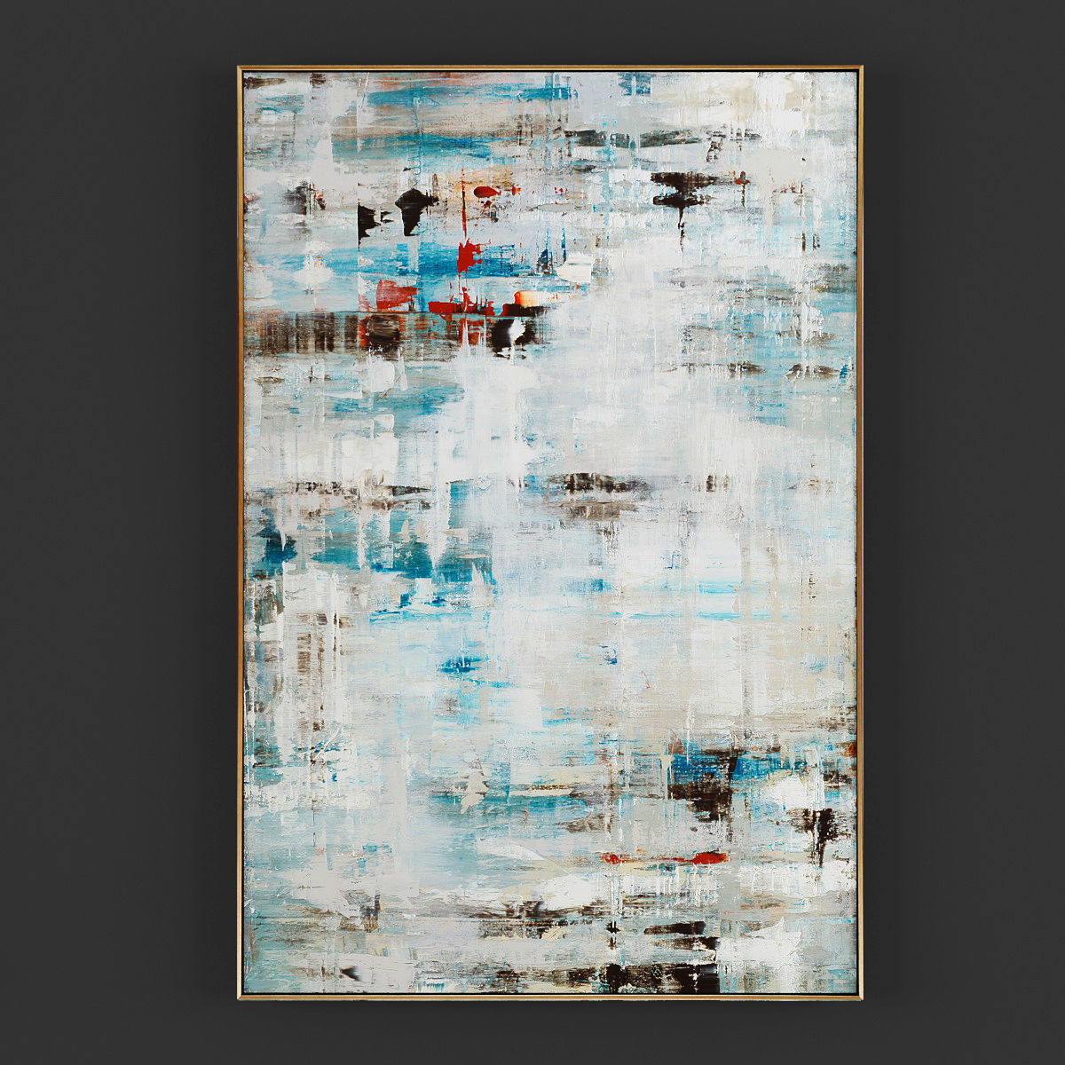 Pictures12 abstract painting Low-poly 3D model_2