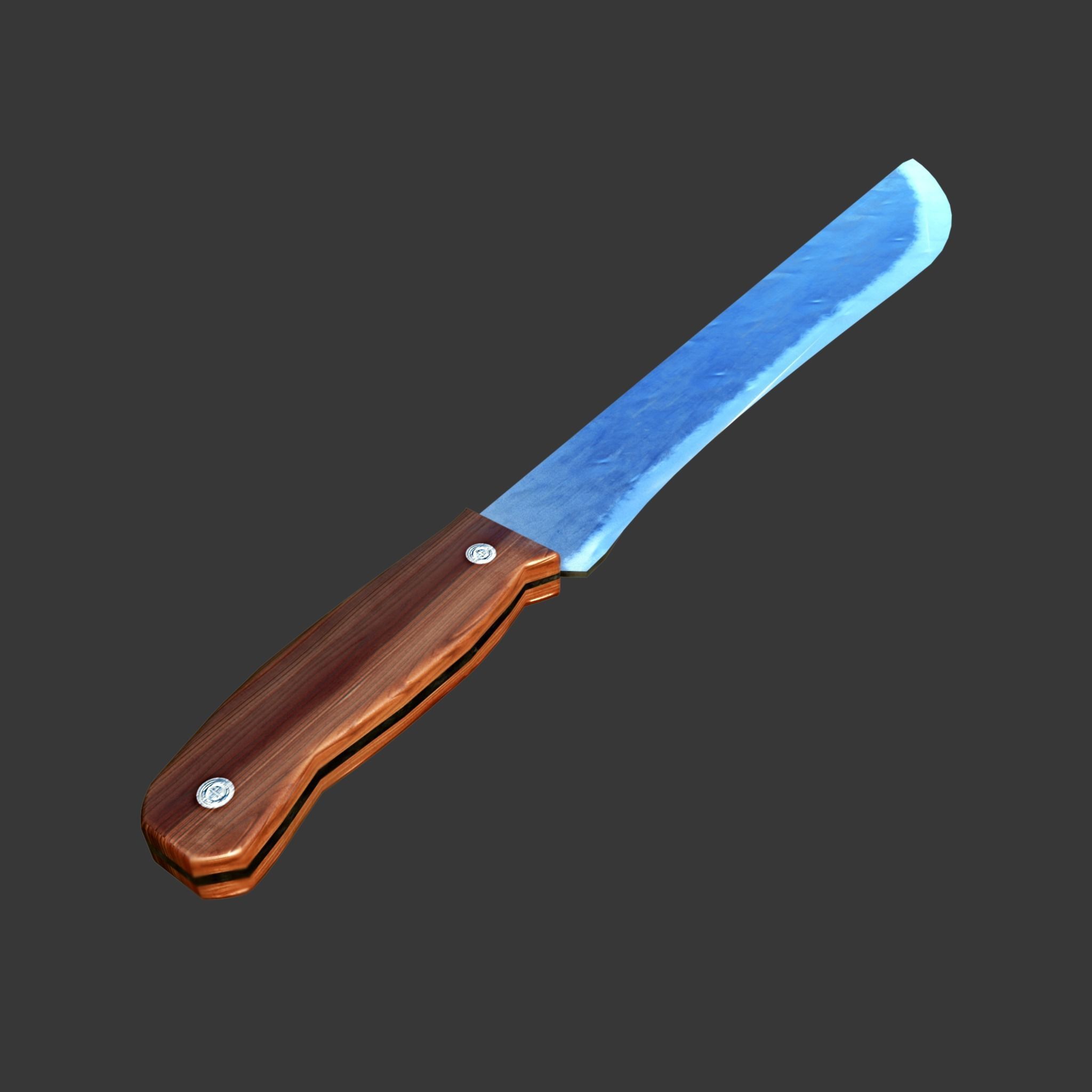 Knife 3d model Low-poly 3D model_2