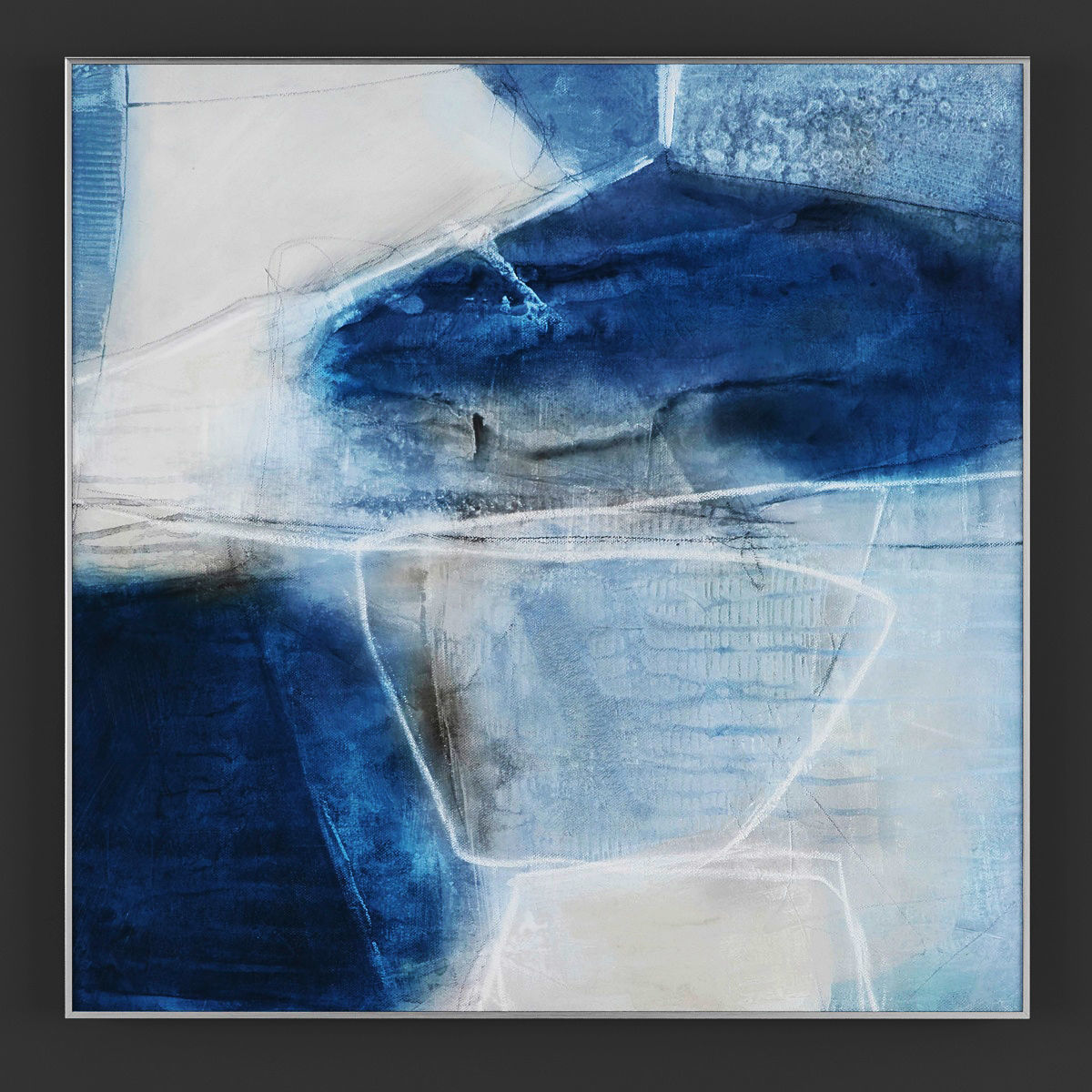 Pictures15 abstract painting Low-poly 3D model_2