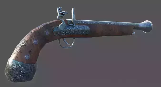 Medieval gun 3d model