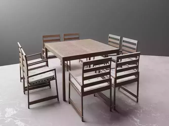 Garden set 3 dining table and chairs