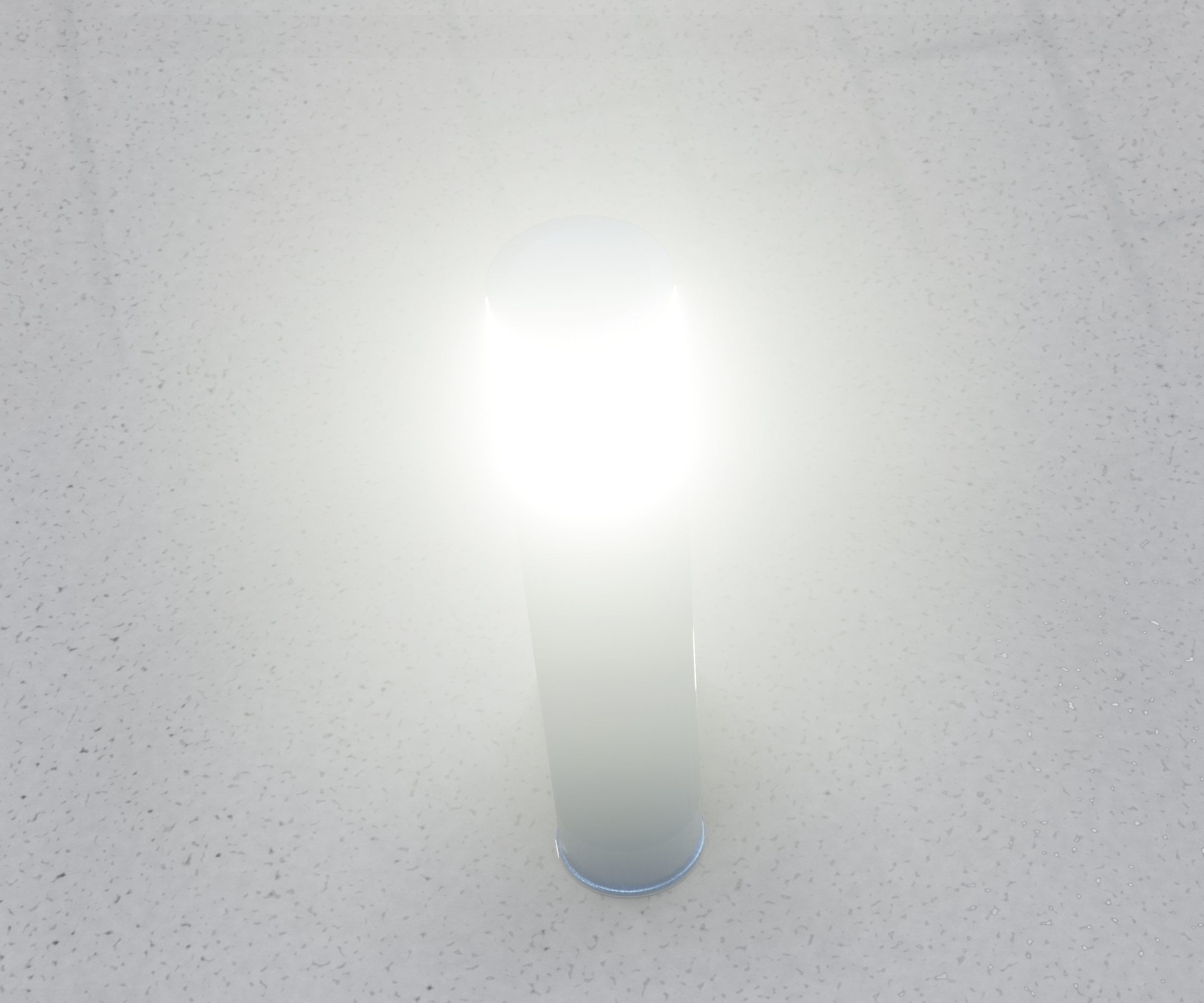 Low-Poly Blue Light Column 18 - Street Light Set-9 Low-poly 3D model_34