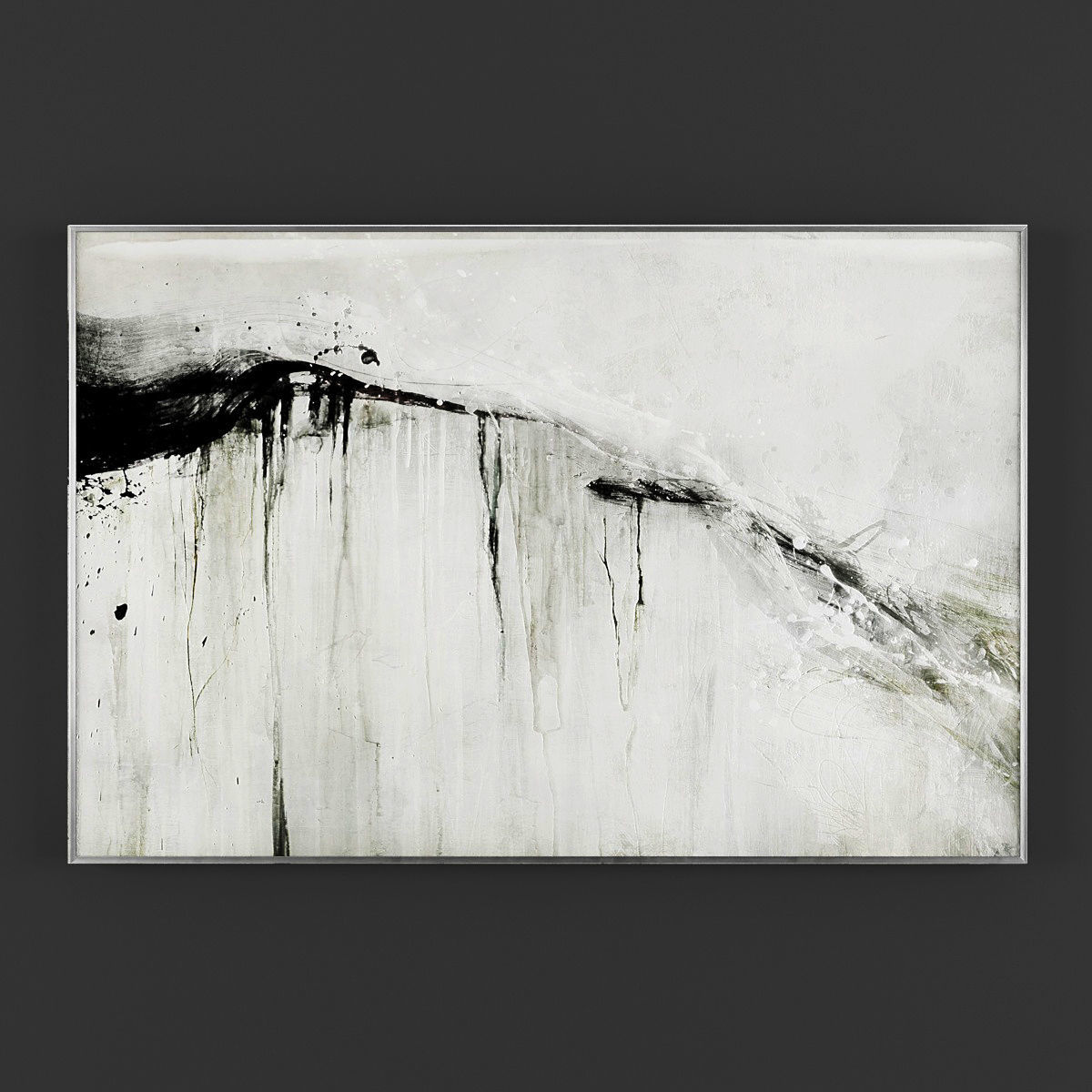 Pictures19 abstract painting Low-poly 3D model_1