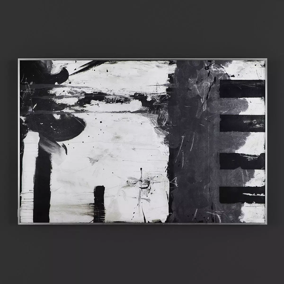 Pictures19 abstract painting Low-poly 3D model_0