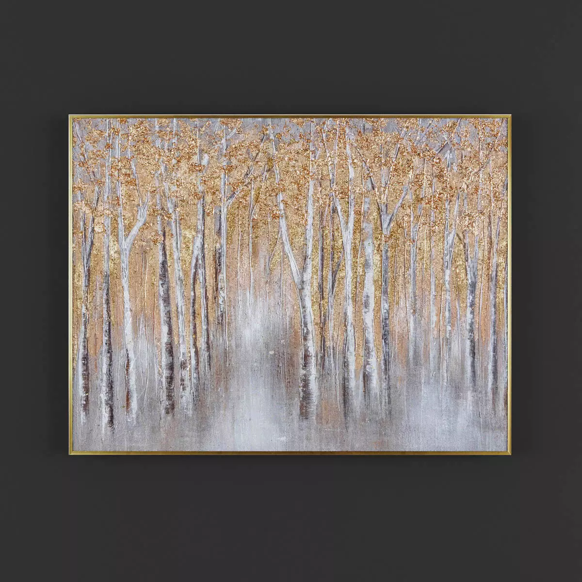 Pictures22 abstract painting of birch trees Low-poly 3D model_0