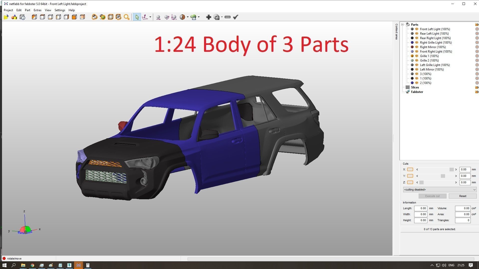 Toyota 4Runner 5 Gen 3D print model_17