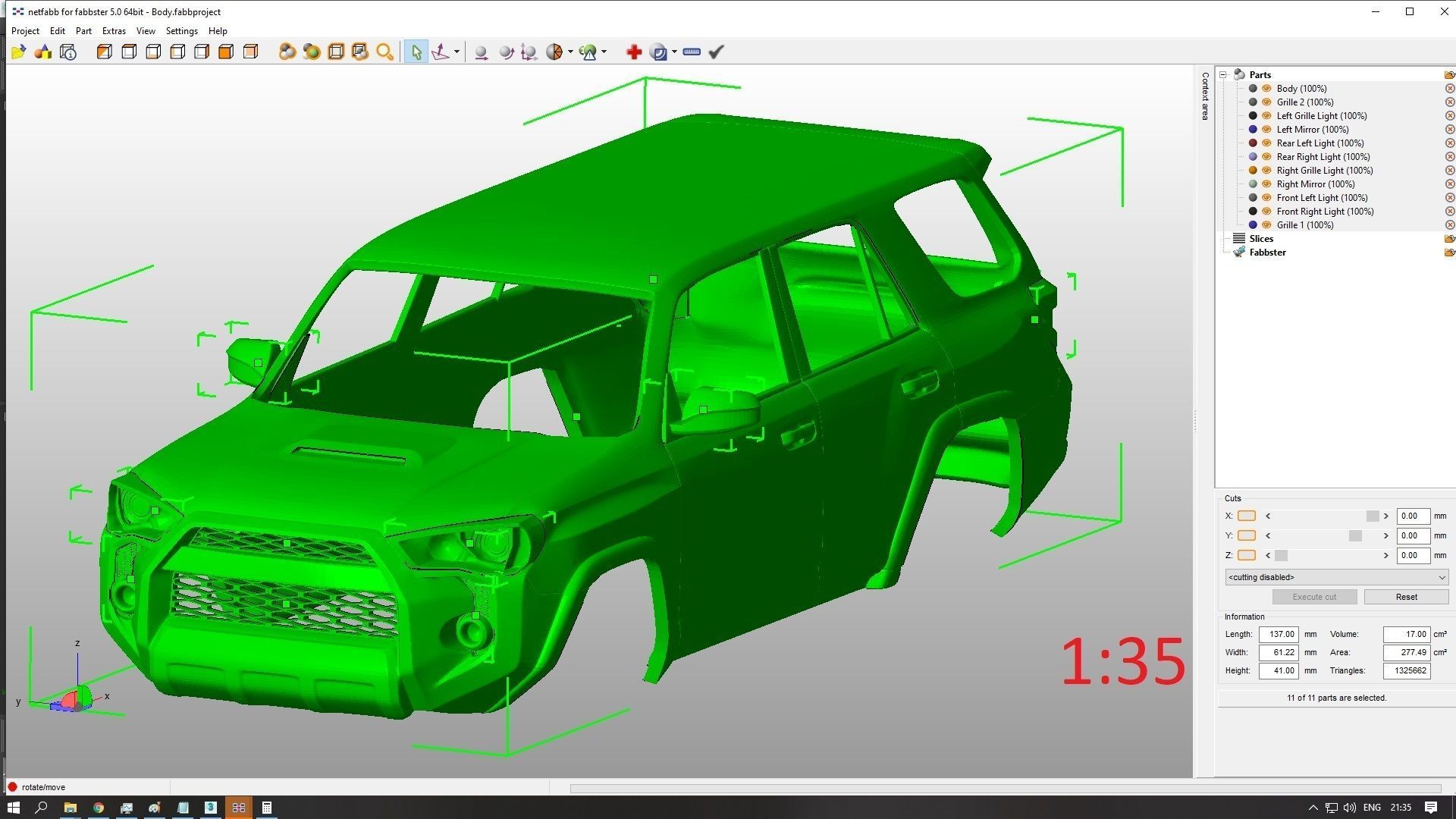 Toyota 4Runner 5 Gen 3D print model_20