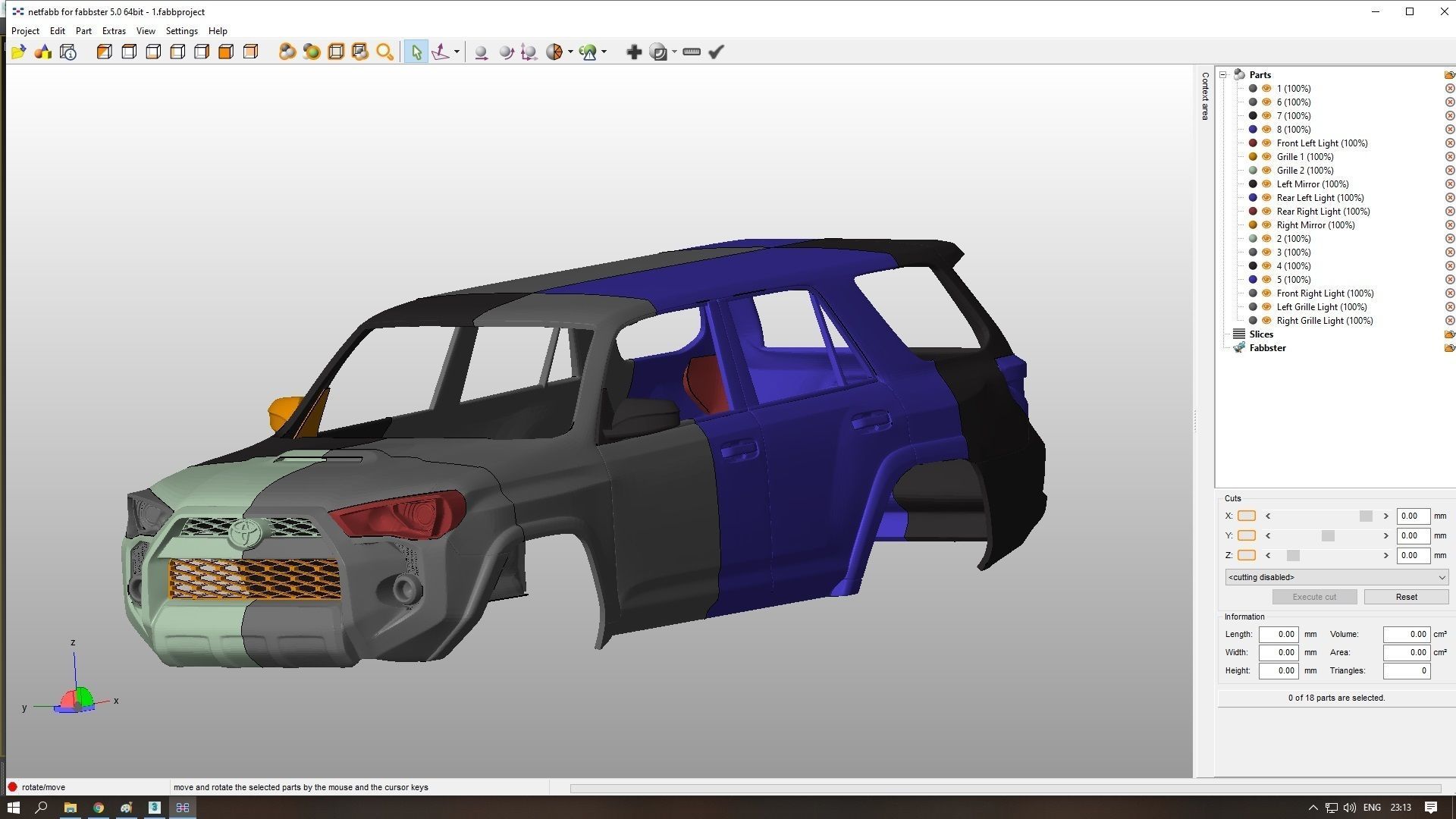 Toyota 4Runner 5 Gen 3D print model_10