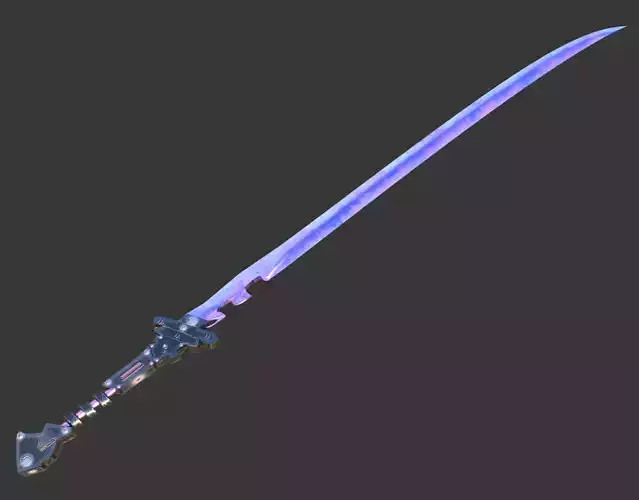 Sci fi sword 3d model