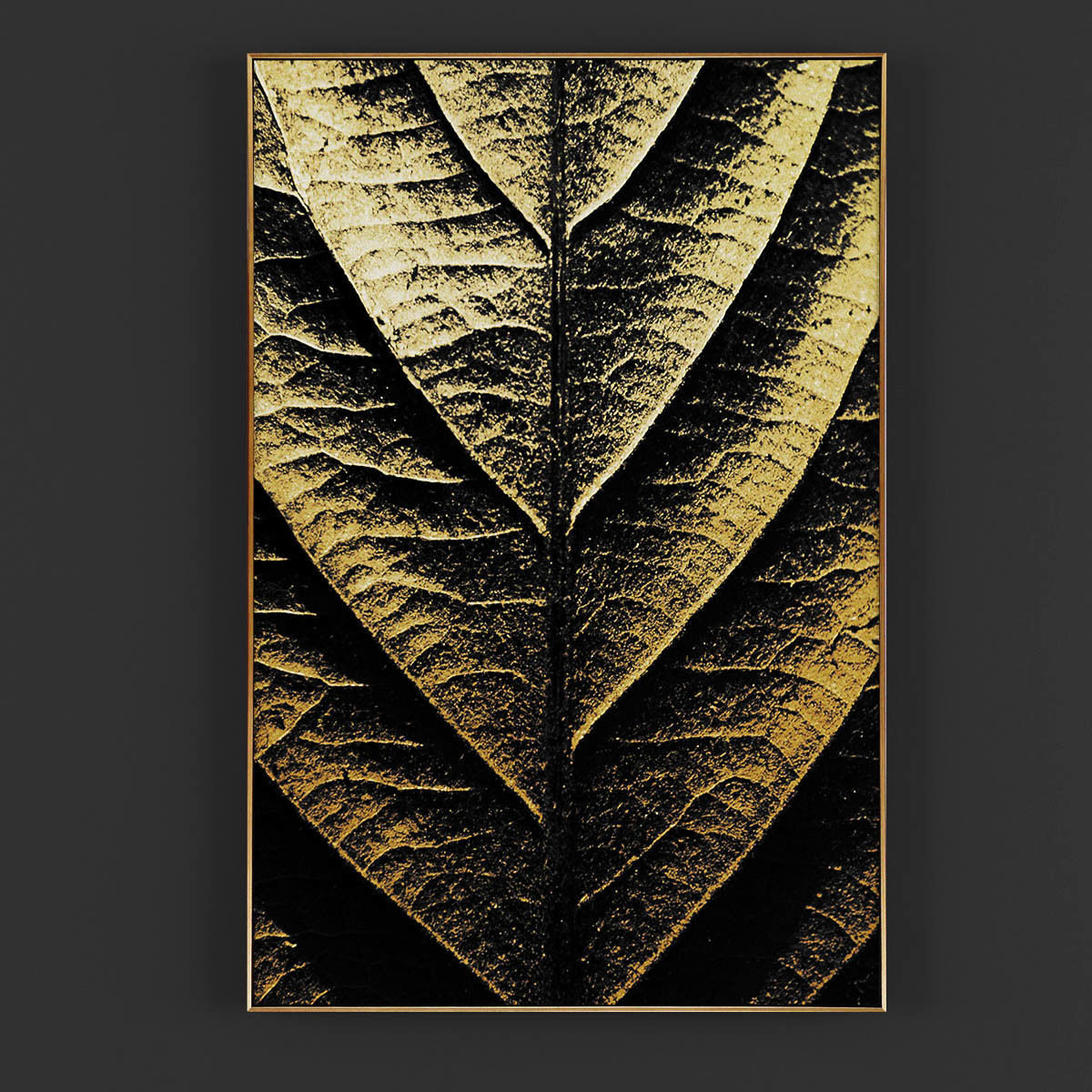 Pictures25 gold circle poster - gold wall art Low-poly 3D model_1