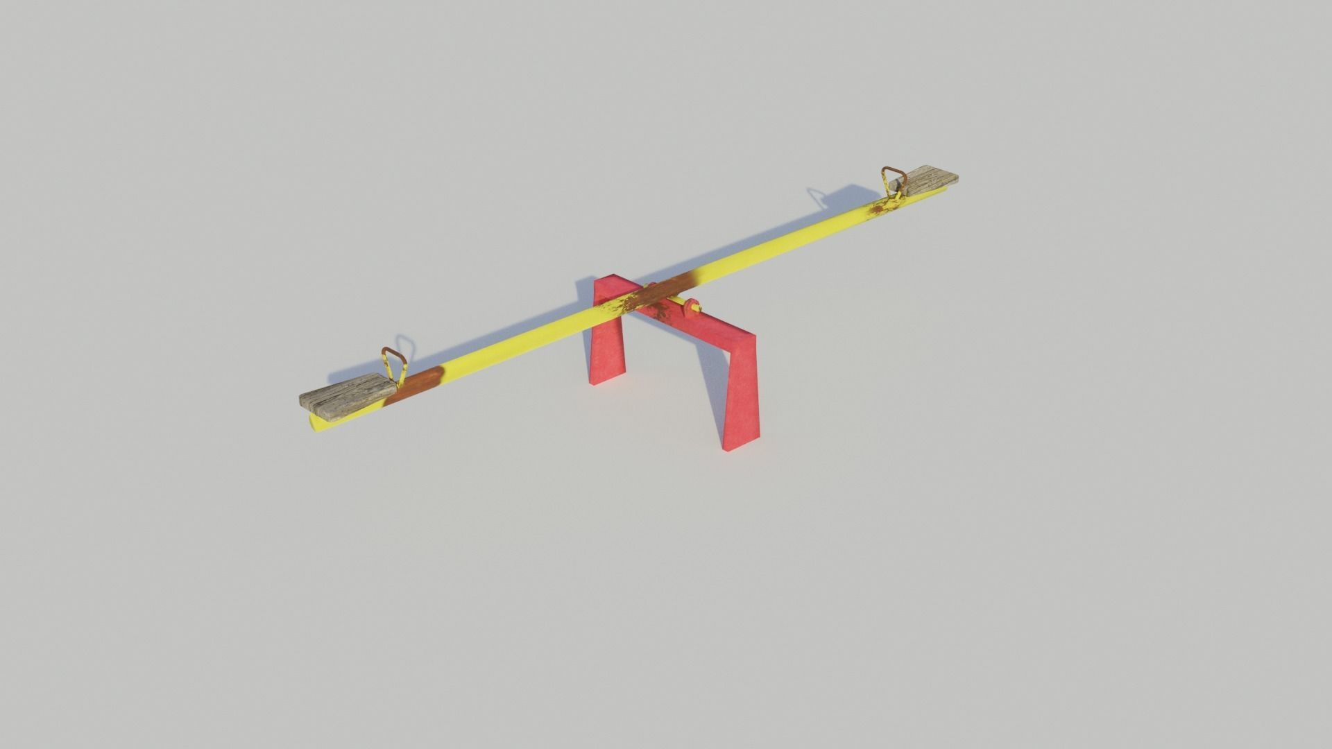Old Playground Equipment - Low-poly PBR Low-poly 3D model_14