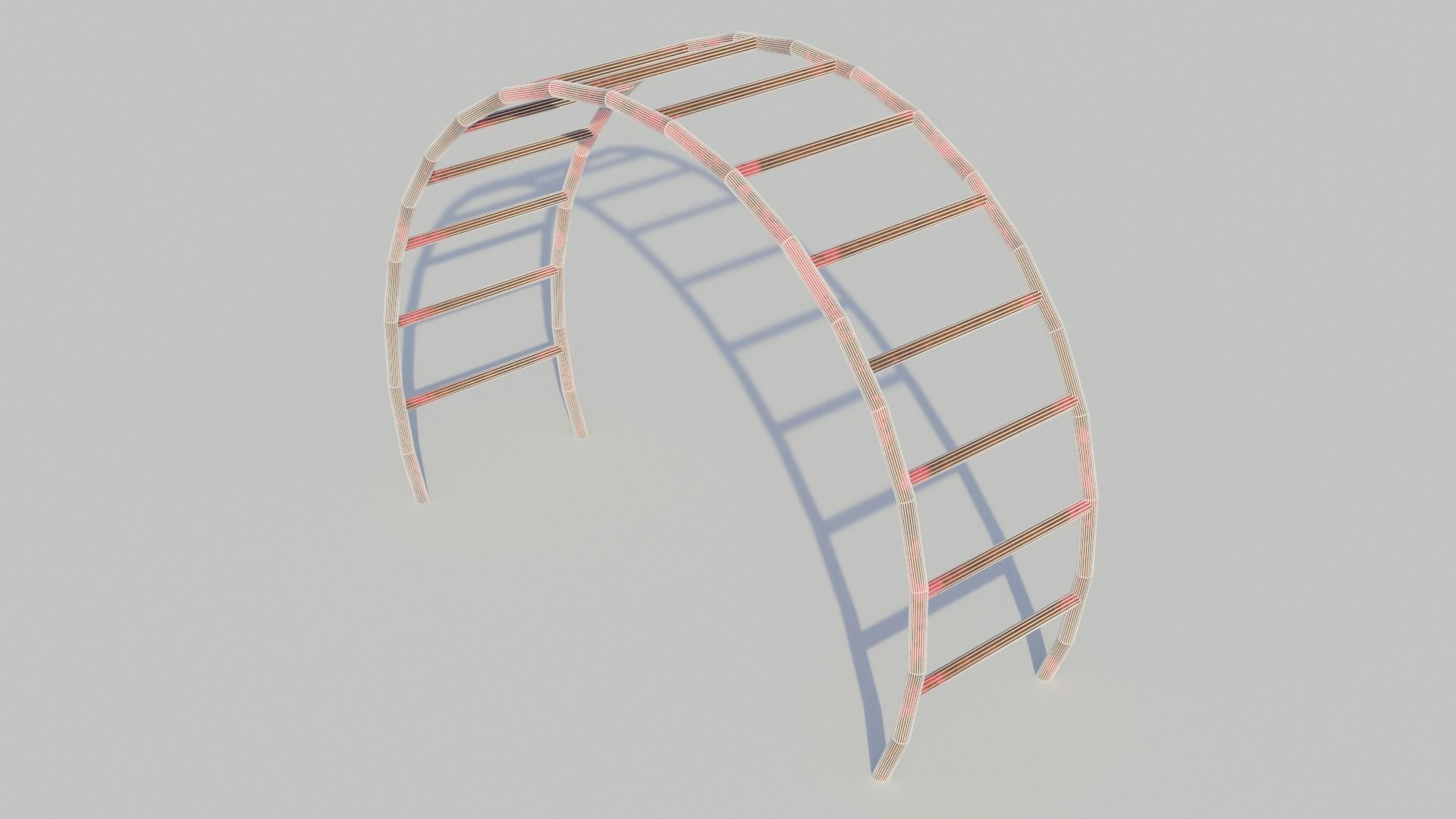 Old Playground Equipment - Low-poly PBR Low-poly 3D model_17