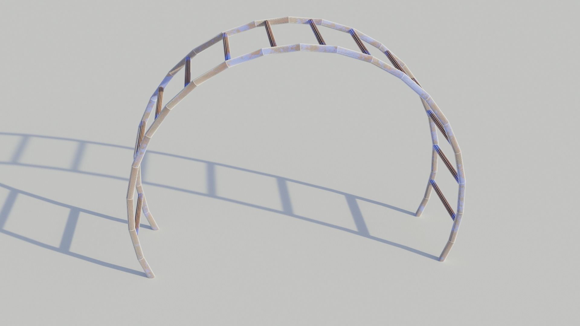 Old Playground Equipment - Low-poly PBR Low-poly 3D model_18