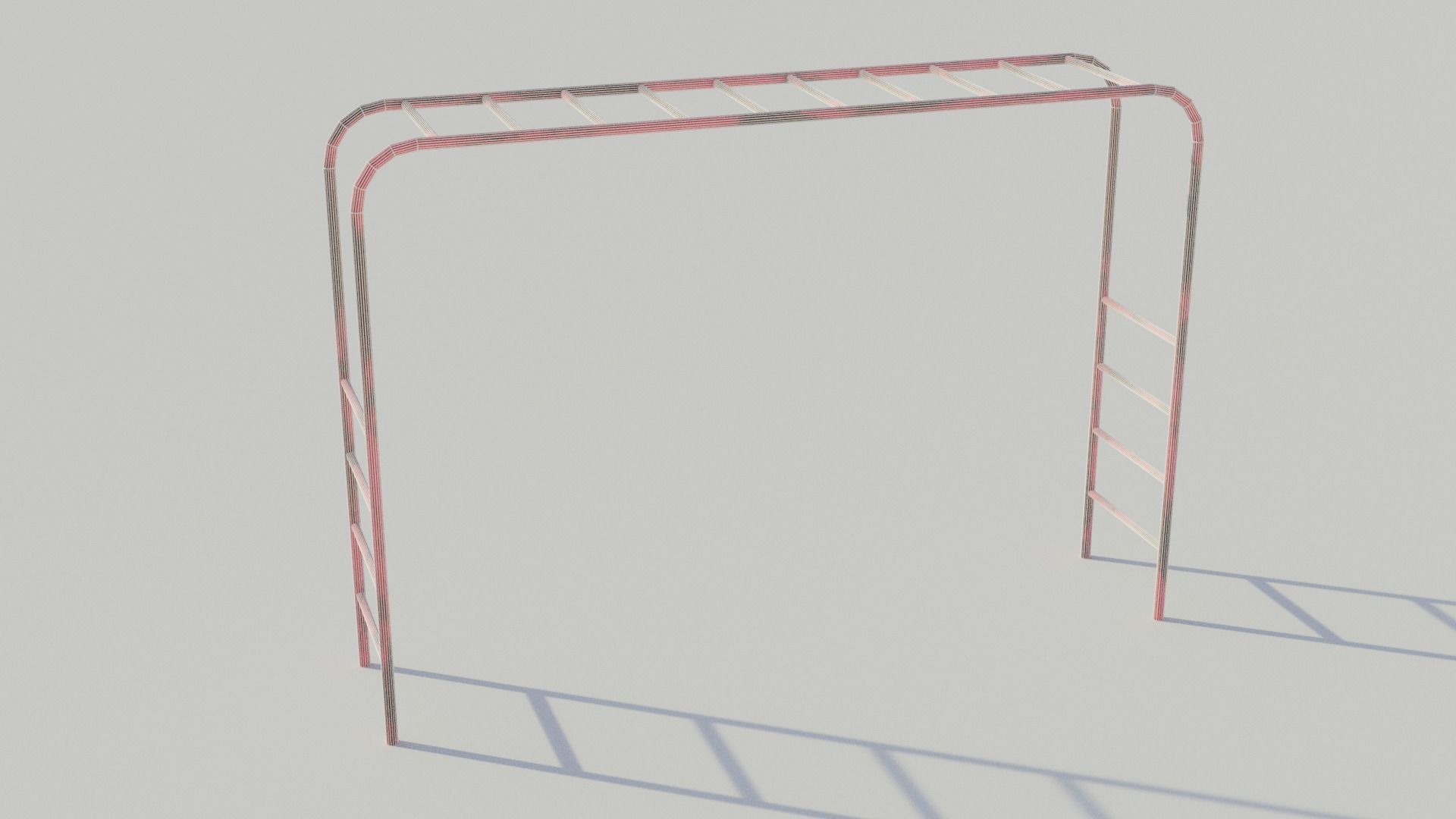 Old Playground Equipment - Low-poly PBR Low-poly 3D model_21
