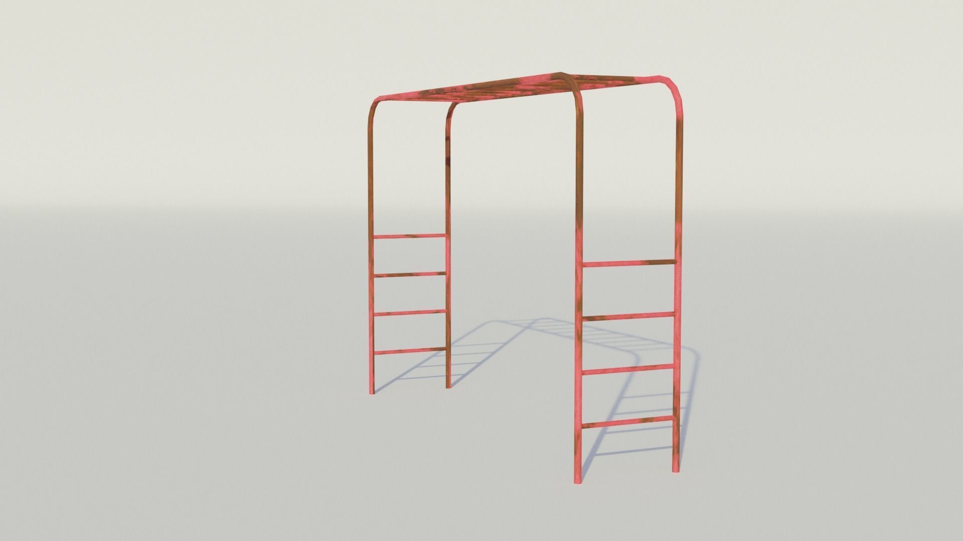 Old Playground Equipment - Low-poly PBR Low-poly 3D model_20
