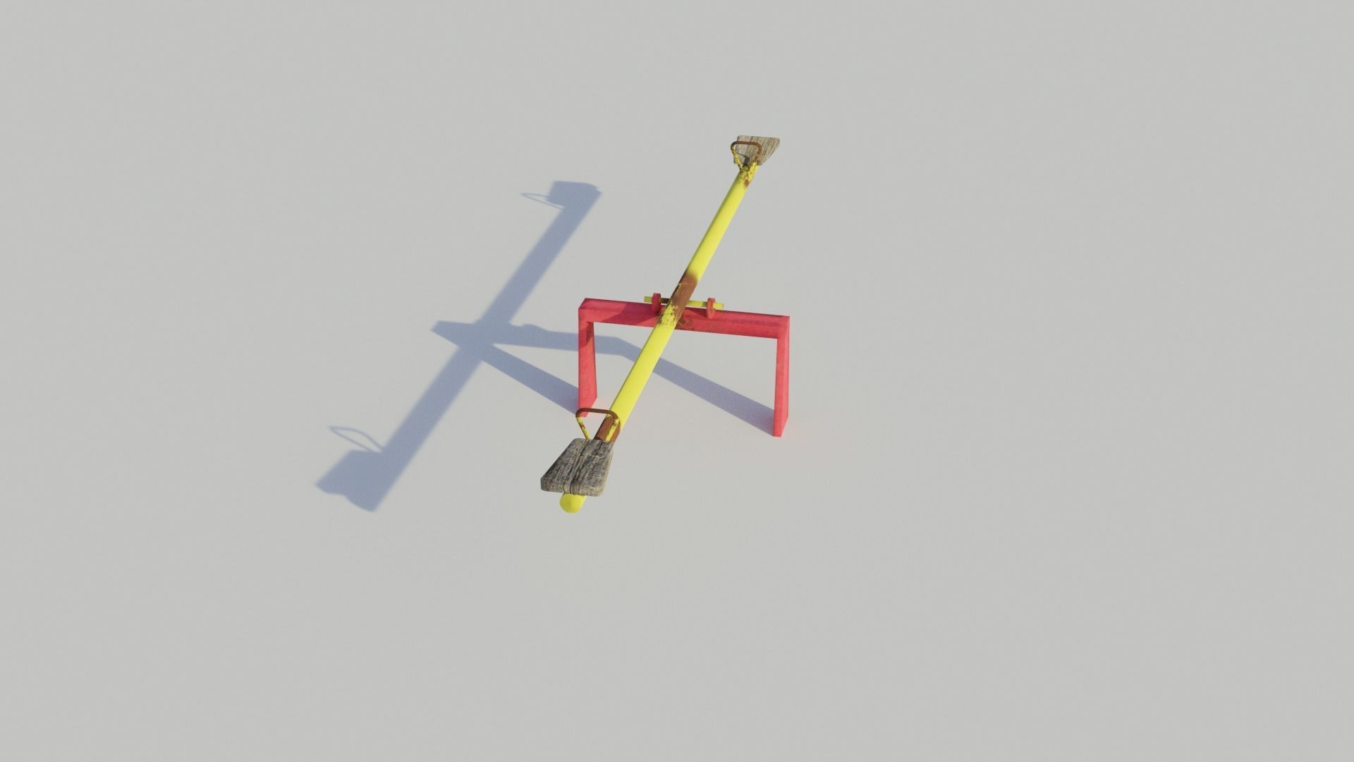 Old Playground Equipment - Low-poly PBR Low-poly 3D model_15
