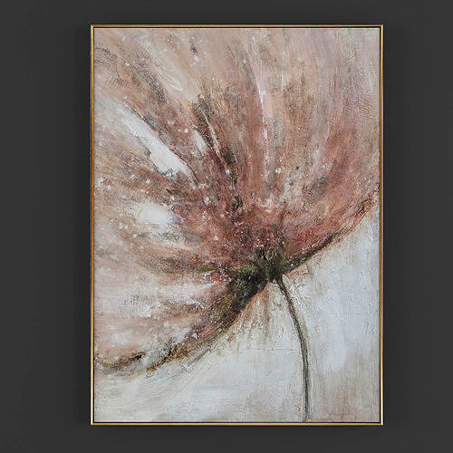Pictures27 poppy painting on canvas Low-poly 3D model
