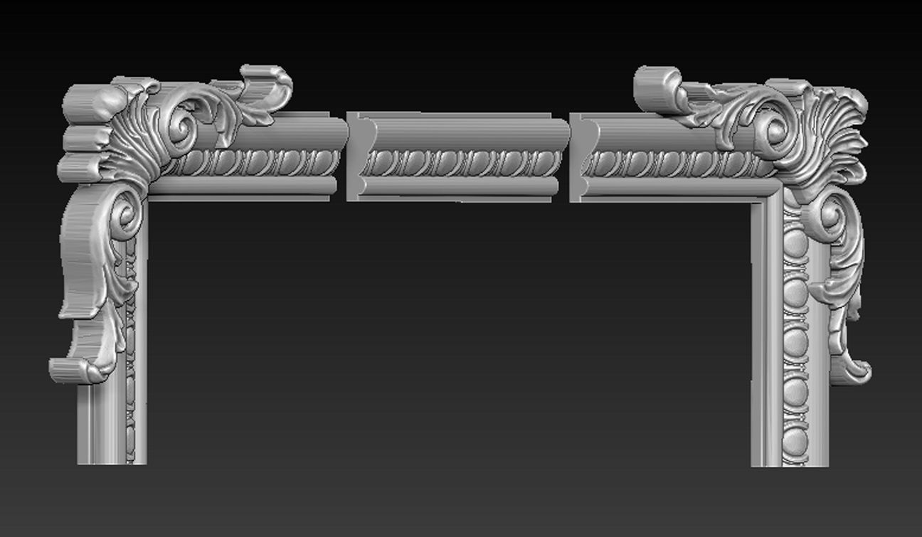 Frame Relief 5 3D model 3D print model_2