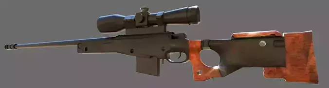 Sniper rifle 3d model 
