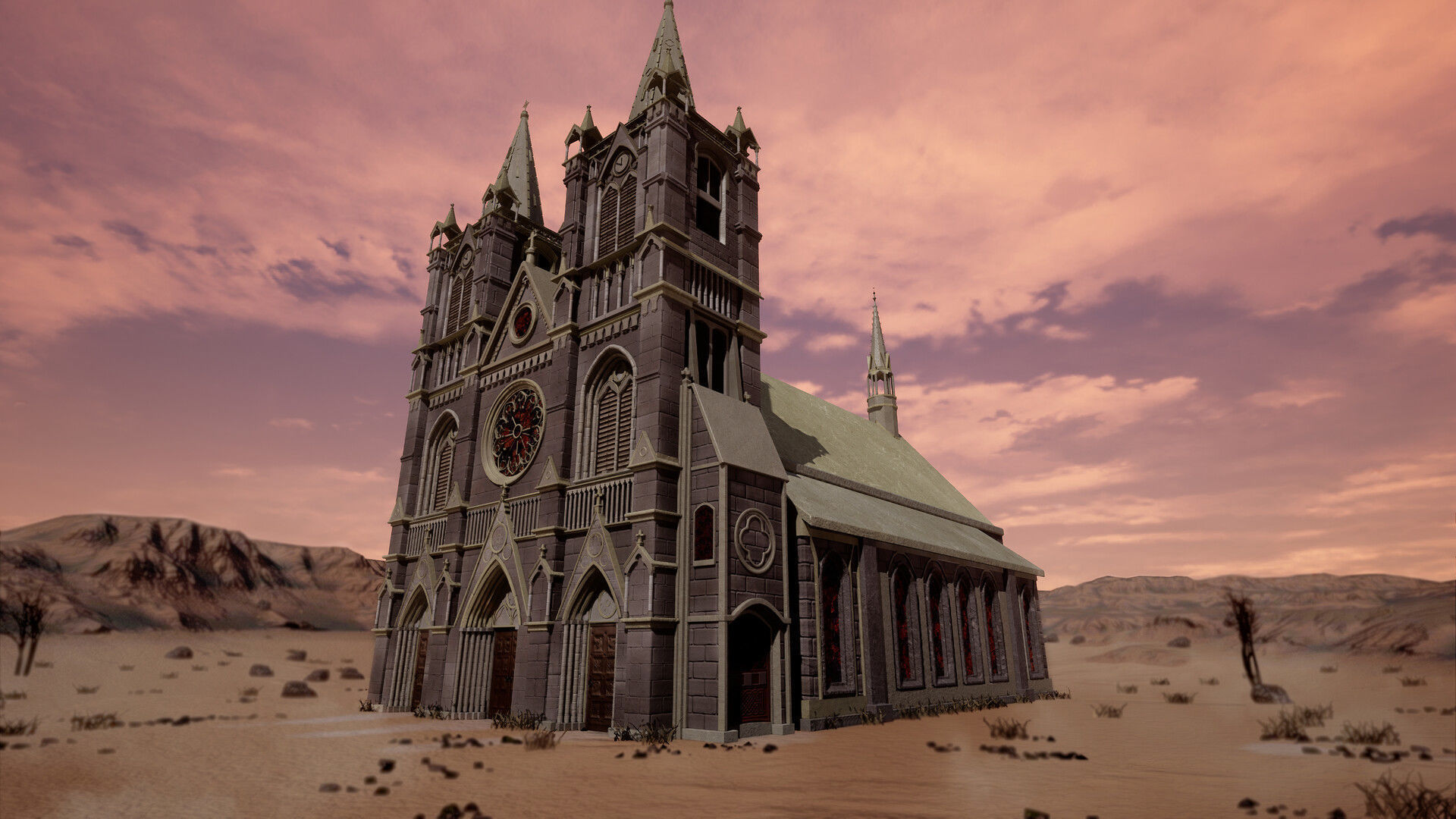 Temple church  3D model_4