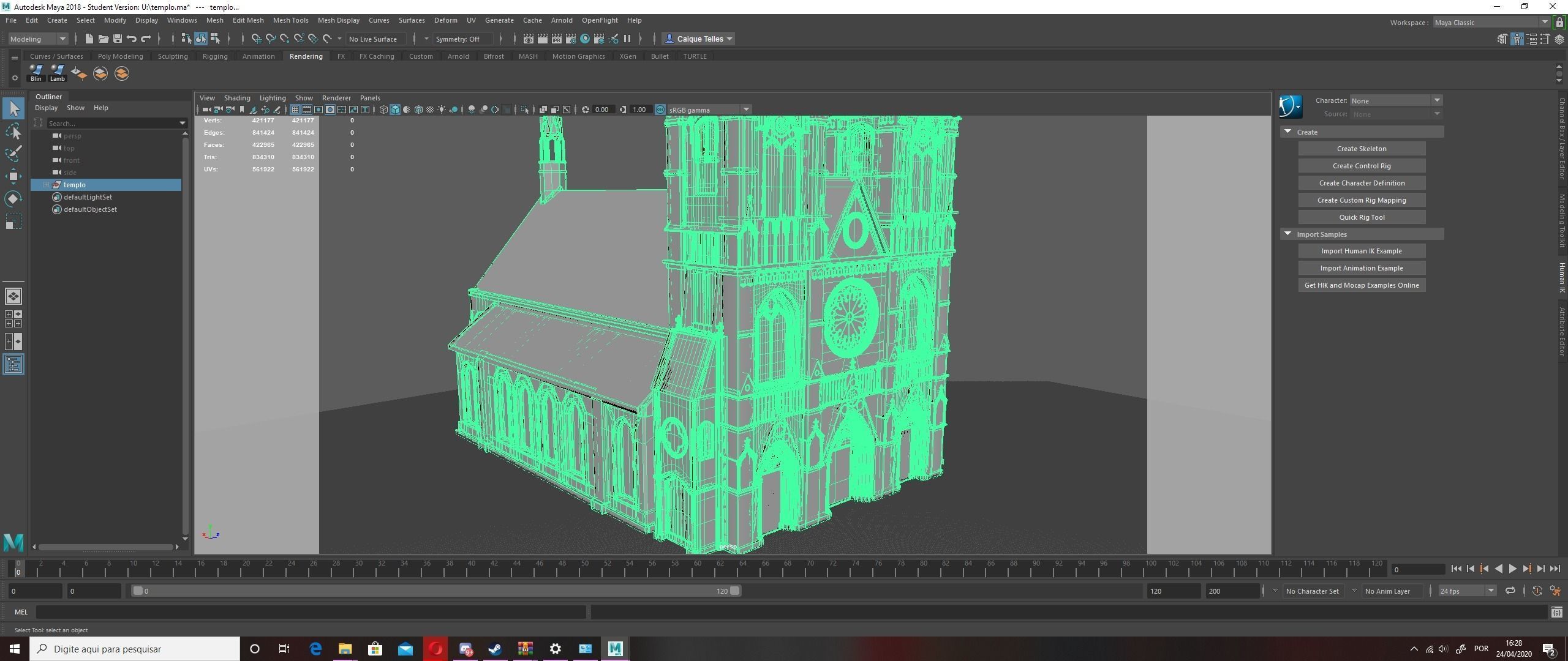 Temple church  3D model_7