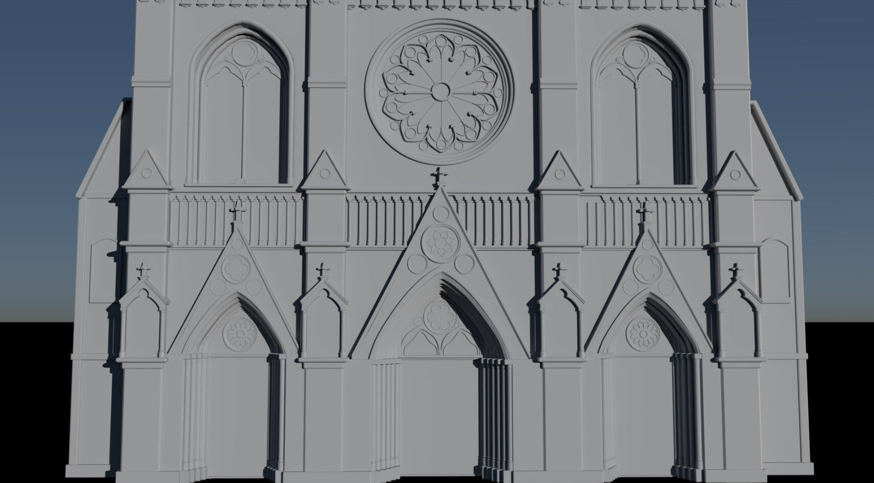 Temple church  3D model_5
