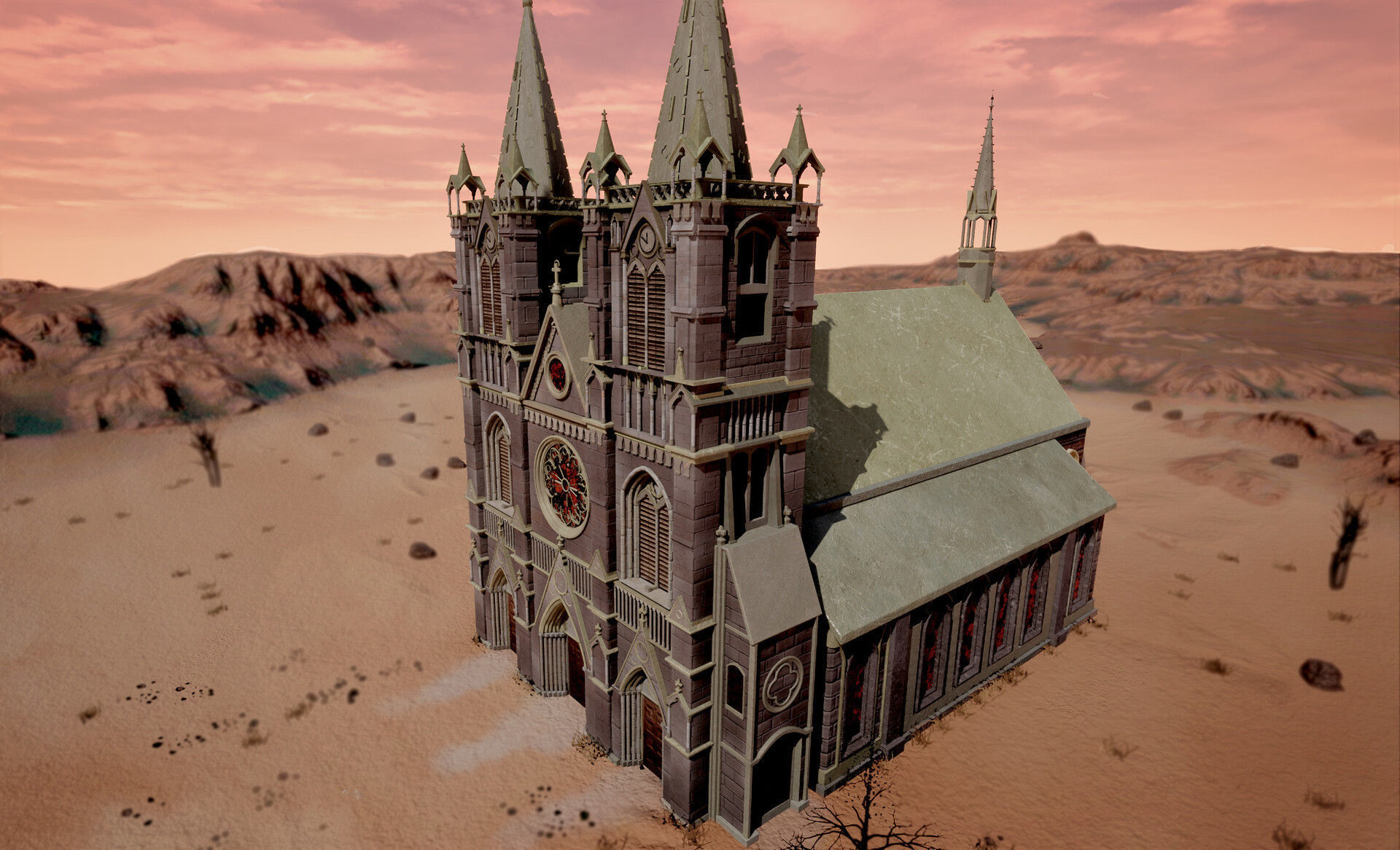 Temple church  3D model_2