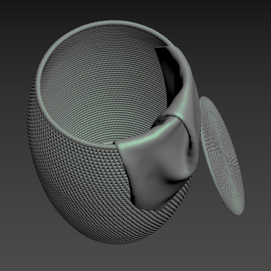 Artifacts Rattan End Table With Lid 3D model_5