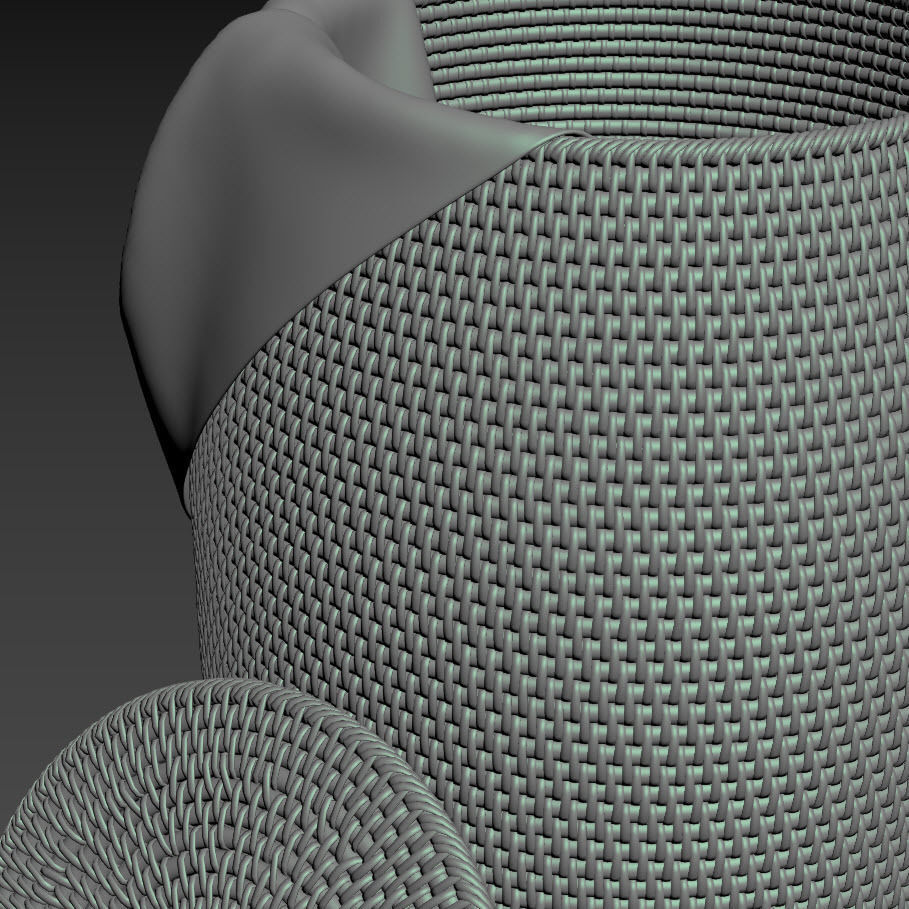 Artifacts Rattan End Table With Lid 3D model_9