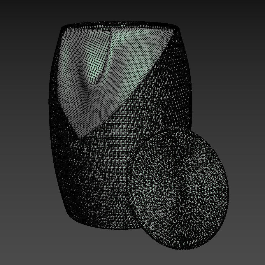 Artifacts Rattan End Table With Lid 3D model_8