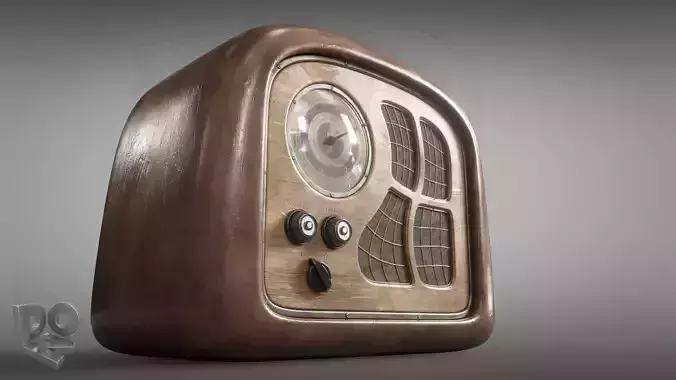 Old radio 3D model