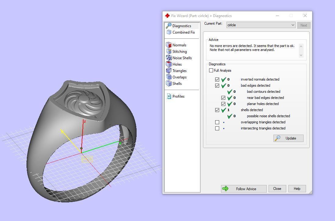 Shield signet men ring special model 3D print model_12