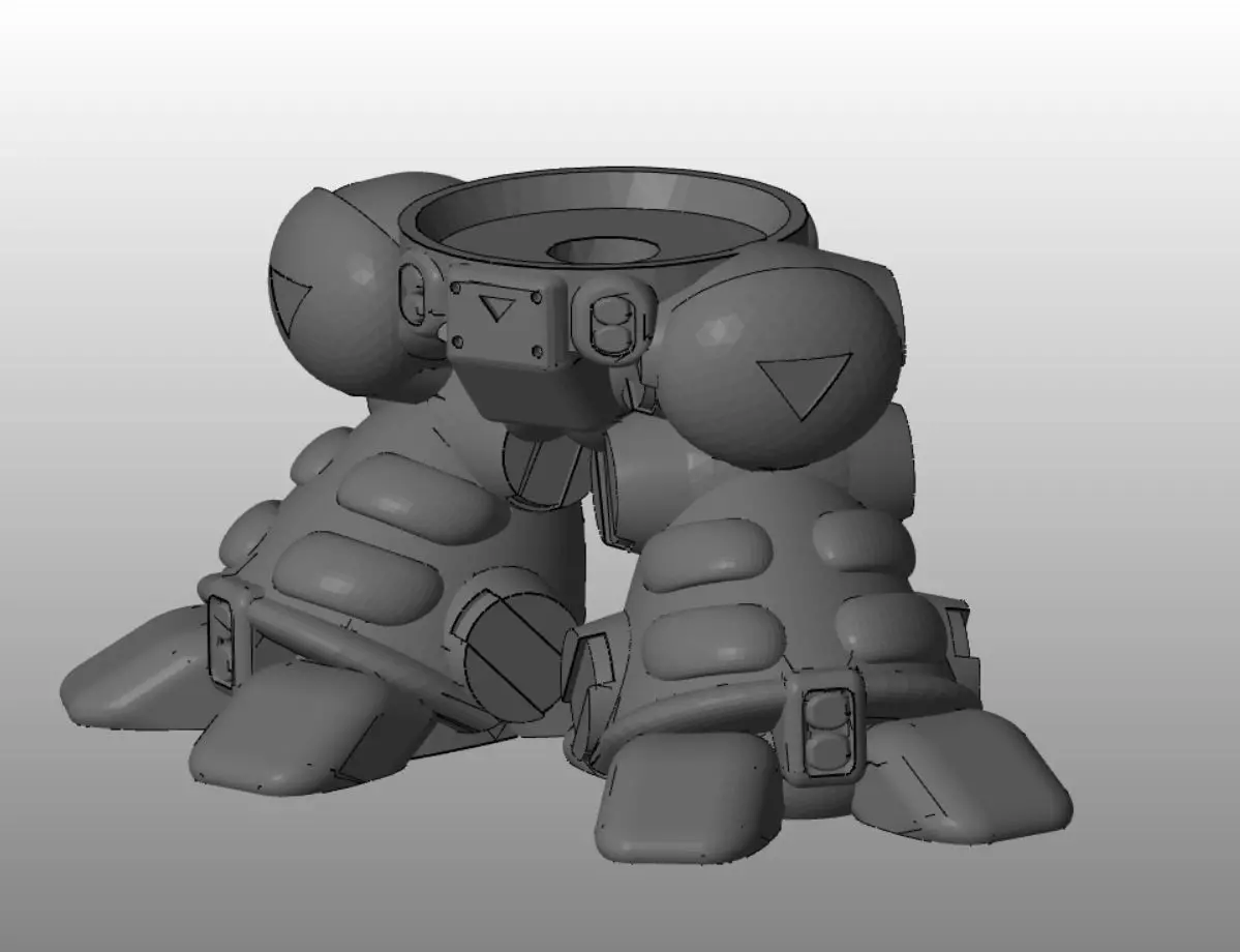 CHIBI-TECH SD - ARMADILLO CHASSIS        3D print model_0
