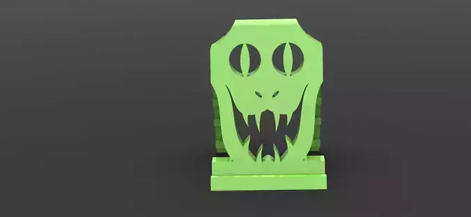 Reptilian Phoneholder  3D print model