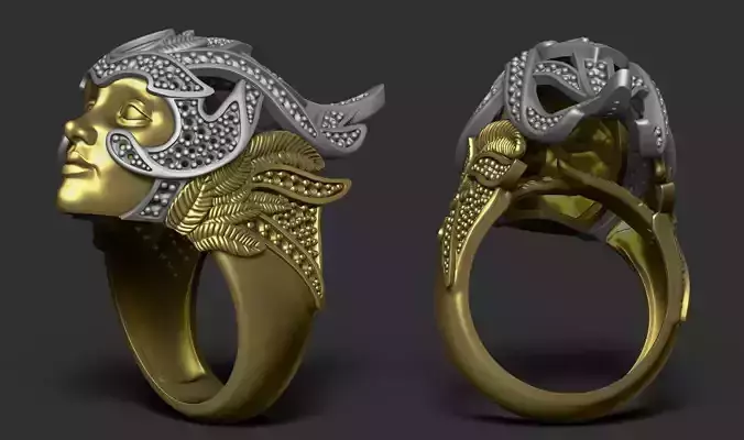 Magerit face ring 3D print model