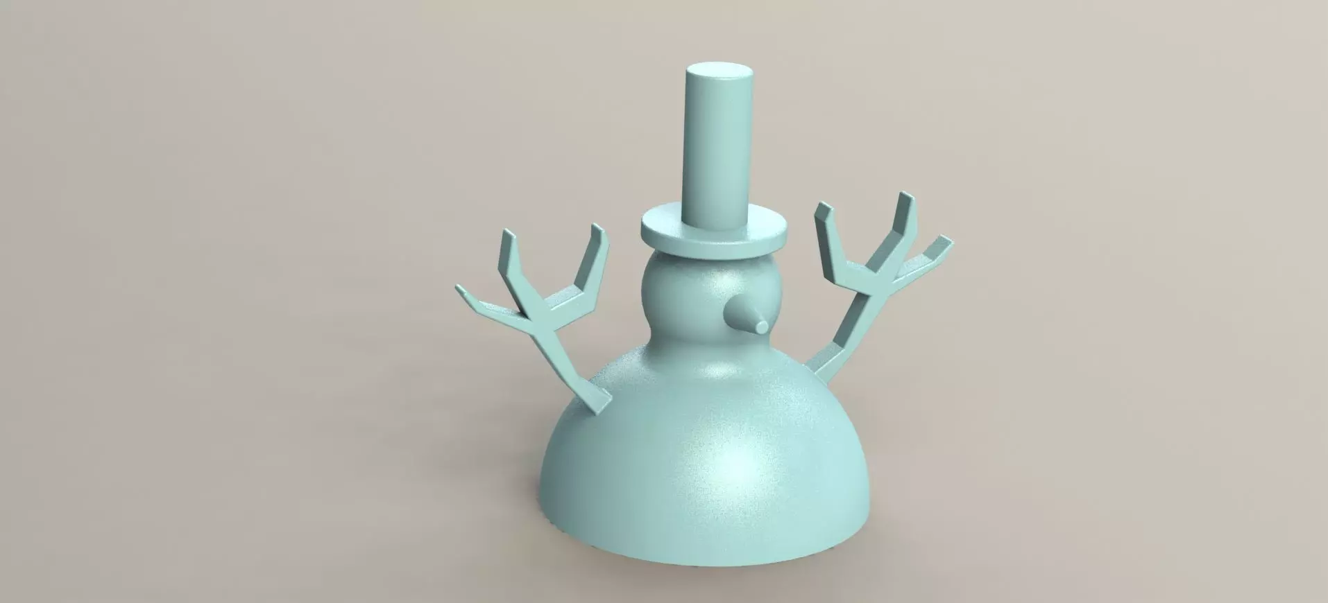 Dark Snowman Keyholder  3D print model_0