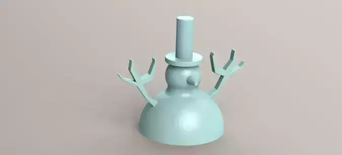 Dark Snowman Keyholder  3D print model