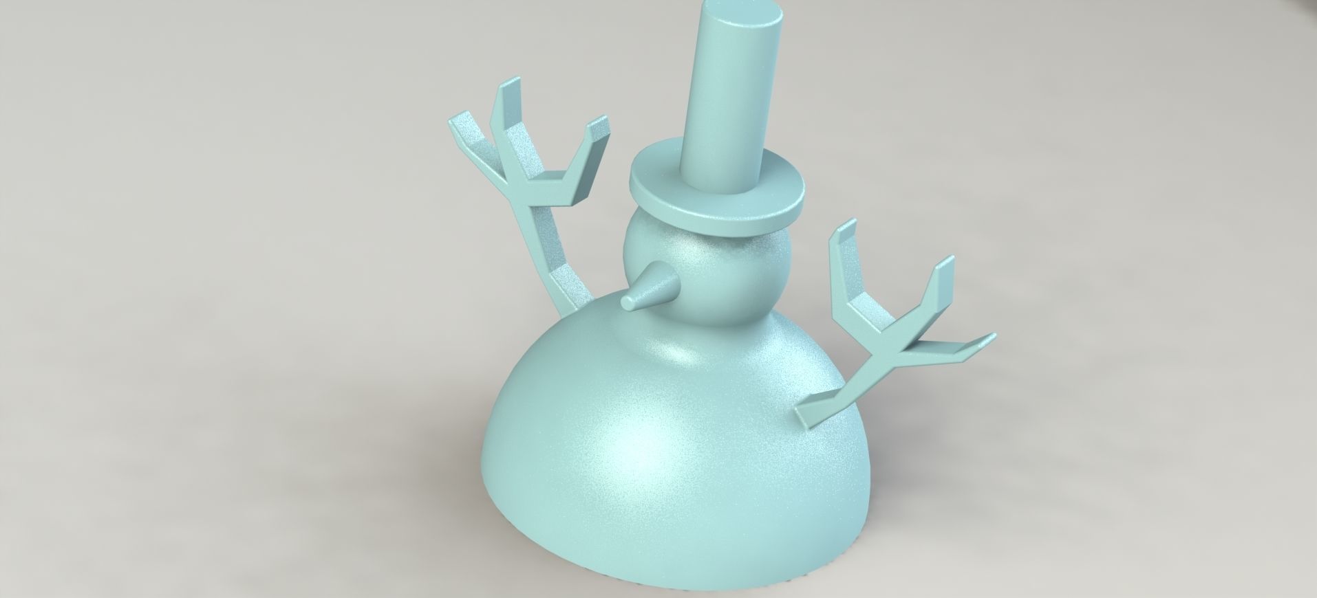 Dark Snowman Keyholder  3D print model_2