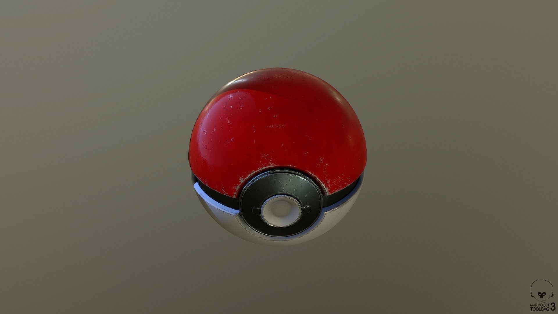 Pokeball 3D print model_6