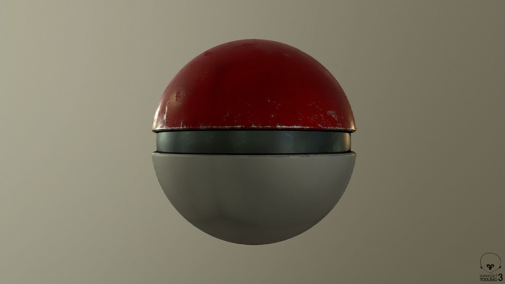 Pokeball 3D print model_5