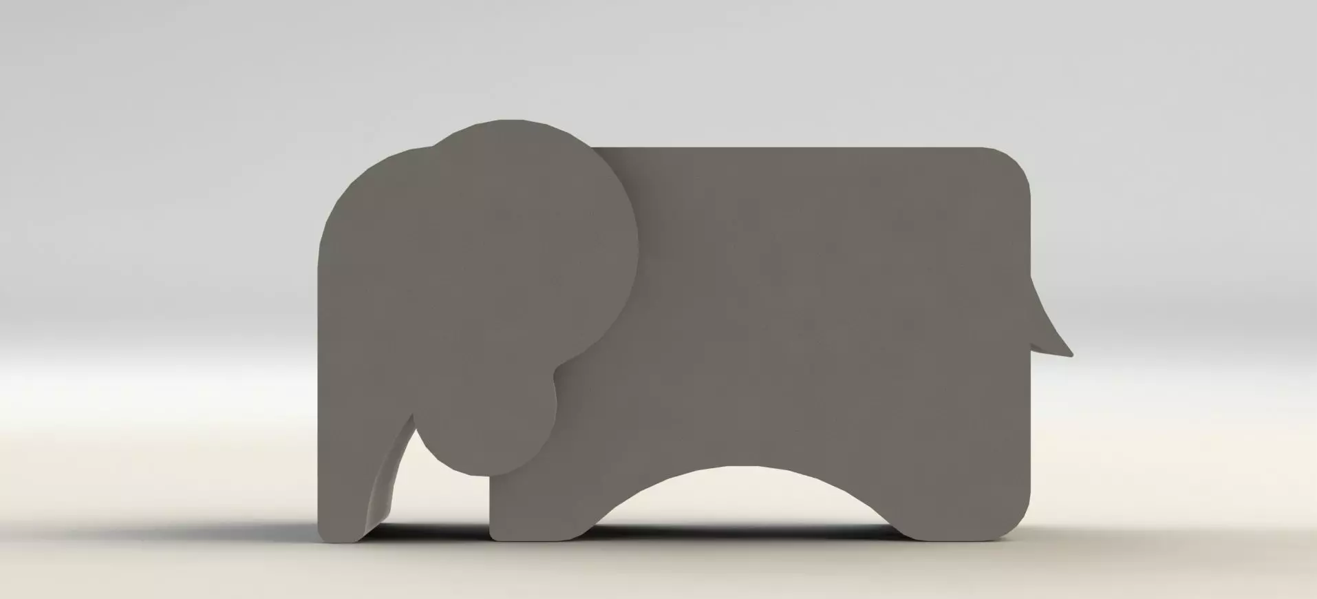 Elephant Pen Holder  3D print model_0